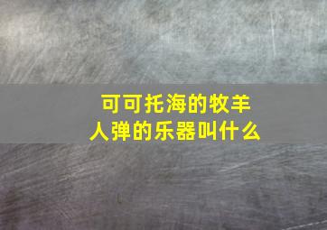 可可托海的牧羊人弹的乐器叫什么