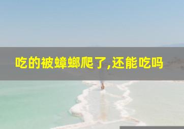 吃的被蟑螂爬了,还能吃吗