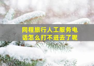 同程旅行人工服务电话怎么打不进去了呢