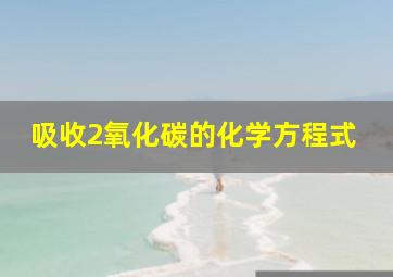 吸收2氧化碳的化学方程式