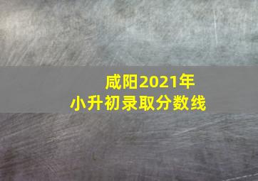 咸阳2021年小升初录取分数线