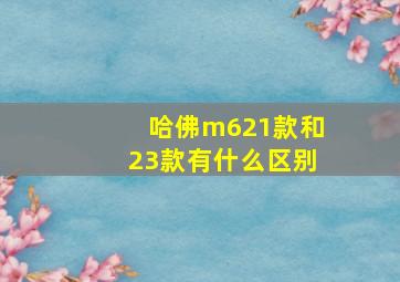 哈佛m621款和23款有什么区别