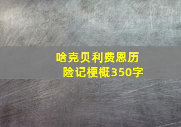 哈克贝利费恩历险记梗概350字