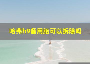 哈弗h9备用胎可以拆除吗