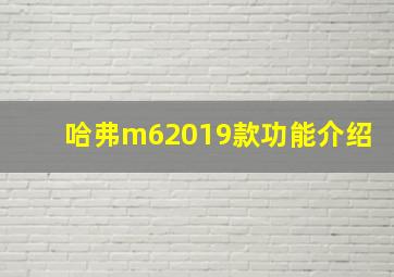 哈弗m62019款功能介绍