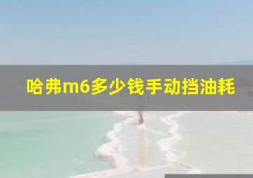 哈弗m6多少钱手动挡油耗