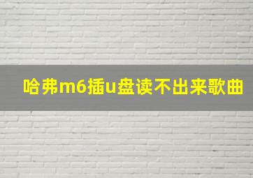 哈弗m6插u盘读不出来歌曲