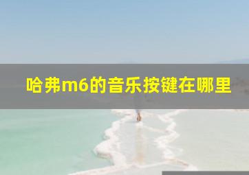 哈弗m6的音乐按键在哪里