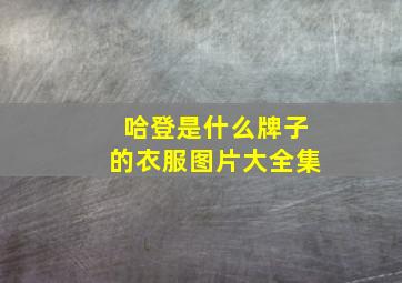 哈登是什么牌子的衣服图片大全集