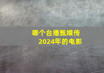 哪个台播甄嬛传2024年的电影