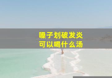 嗓子划破发炎可以喝什么汤