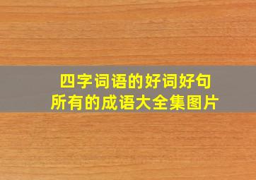 四字词语的好词好句所有的成语大全集图片