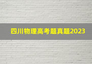 四川物理高考题真题2023