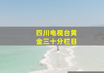 四川电视台黄金三十分栏目