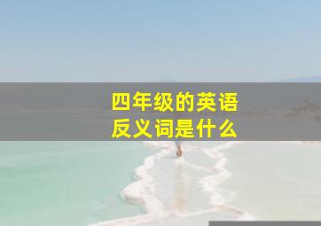 四年级的英语反义词是什么