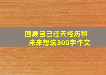 回顾自己过去经历和未来想法300字作文