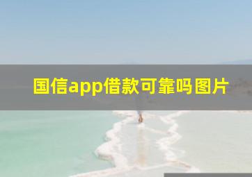 国信app借款可靠吗图片