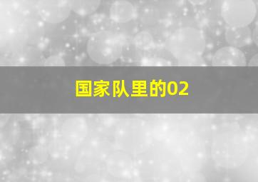 国家队里的02