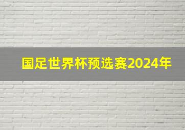 国足世界杯预选赛2024年