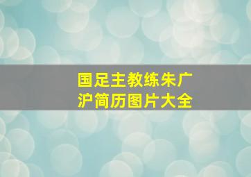 国足主教练朱广沪简历图片大全