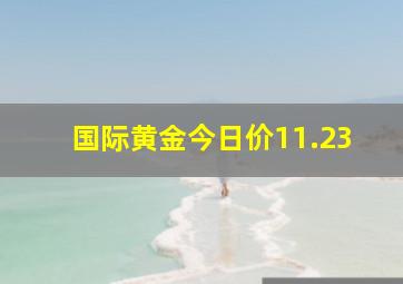 国际黄金今日价11.23