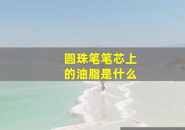 圆珠笔笔芯上的油脂是什么