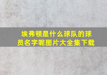 埃弗顿是什么球队的球员名字呢图片大全集下载