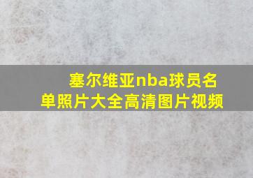 塞尔维亚nba球员名单照片大全高清图片视频