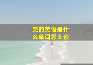 壳的英语是什么单词怎么读