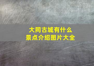 大同古城有什么景点介绍图片大全