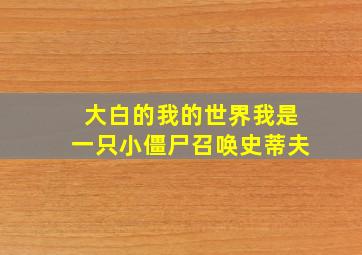 大白的我的世界我是一只小僵尸召唤史蒂夫