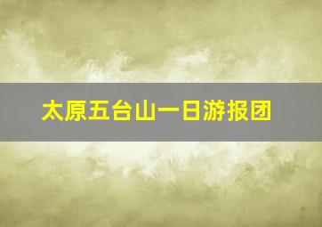 太原五台山一日游报团