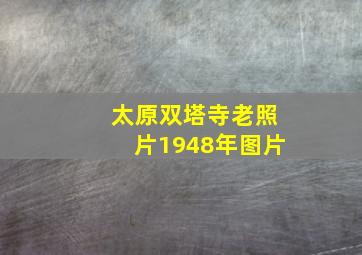 太原双塔寺老照片1948年图片