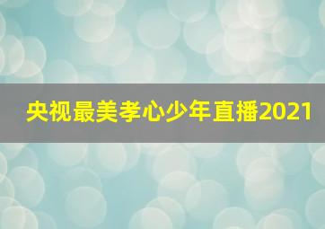 央视最美孝心少年直播2021