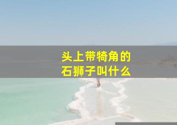 头上带犄角的石狮子叫什么