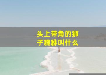 头上带角的狮子貔貅叫什么