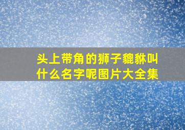 头上带角的狮子貔貅叫什么名字呢图片大全集