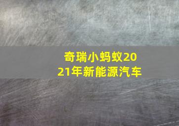 奇瑞小蚂蚁2021年新能源汽车