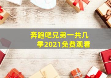 奔跑吧兄弟一共几季2021免费观看