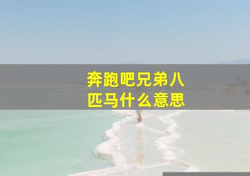 奔跑吧兄弟八匹马什么意思