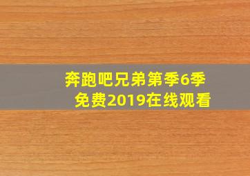 奔跑吧兄弟第季6季免费2019在线观看