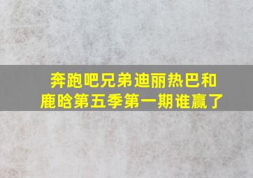 奔跑吧兄弟迪丽热巴和鹿晗第五季第一期谁赢了