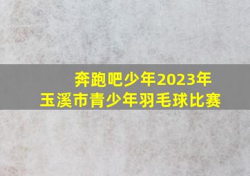 奔跑吧少年2023年玉溪市青少年羽毛球比赛