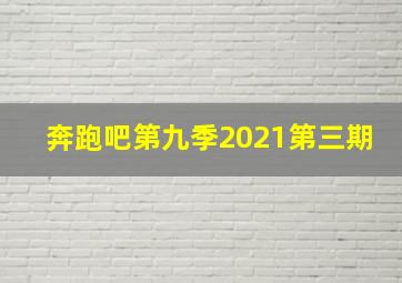 奔跑吧第九季2021第三期