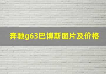 奔驰g63巴博斯图片及价格