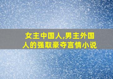 女主中国人,男主外国人的强取豪夺言情小说