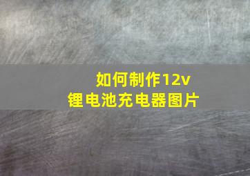 如何制作12v锂电池充电器图片