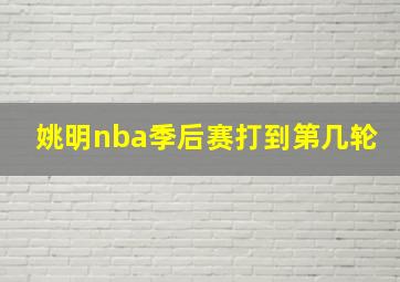 姚明nba季后赛打到第几轮