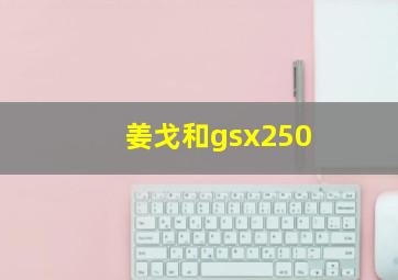 姜戈和gsx250