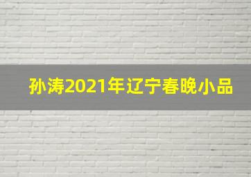 孙涛2021年辽宁春晚小品